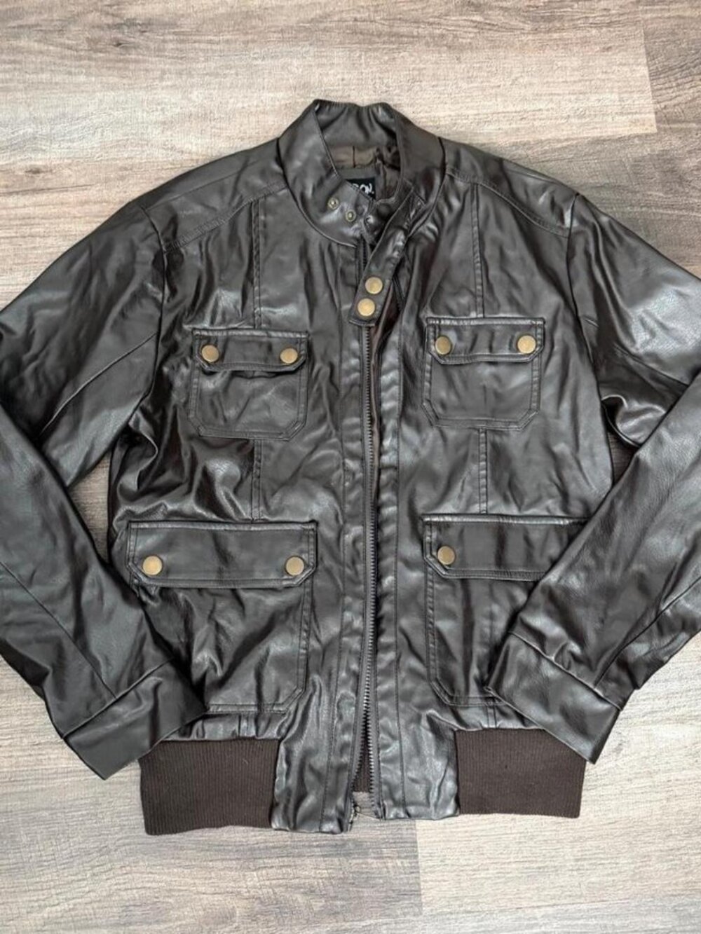 Carbon Men's Brown and Black Jacket